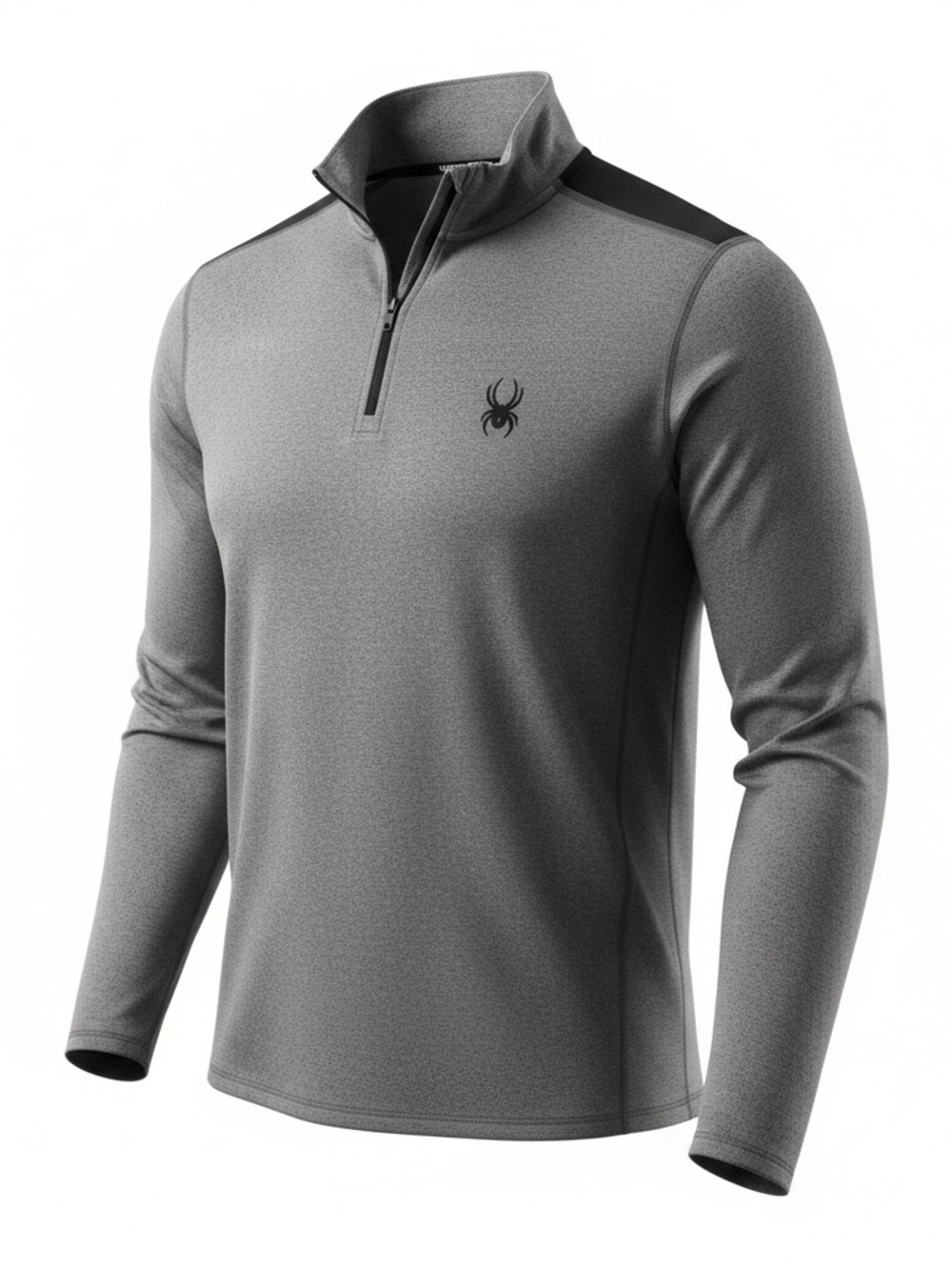 Spyder Heather Gray Quarter-Zip Pullover with Black Logo
Men’s Size: L